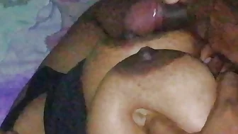 Sri Lankan Couple Having Boobs fun