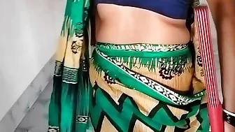 Green Saree indian Mature Sex In Fivester Hotel ( Official Video By Villagesex91)