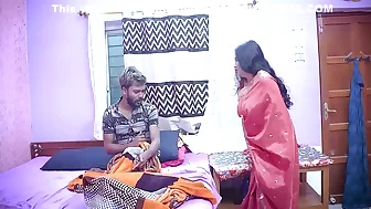 Indian Desi Hairy Pussy Bhabhi Hardcore Fuck With Her Debar ( Bengali Audio )
