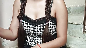 Indian Schoolgirl Seduces Her Tutor to fuck her with a creampie on teachers day