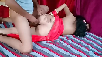 First Night - Desi Married Bhabhi Hot Romance Fucking In Hotel Room
