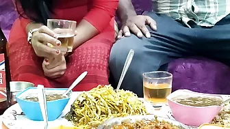 The mistress made special food for the sahib and while eating food she kissed the pussy -  Hindi with sexy voice
