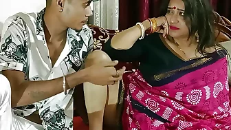 Indian New Stepmom First sex with Teen Son! Hot XXX Sex