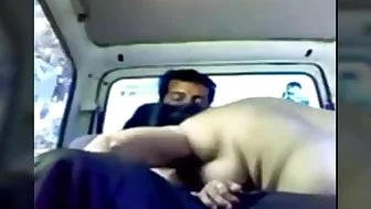 Desi marathi aunty moaning in car